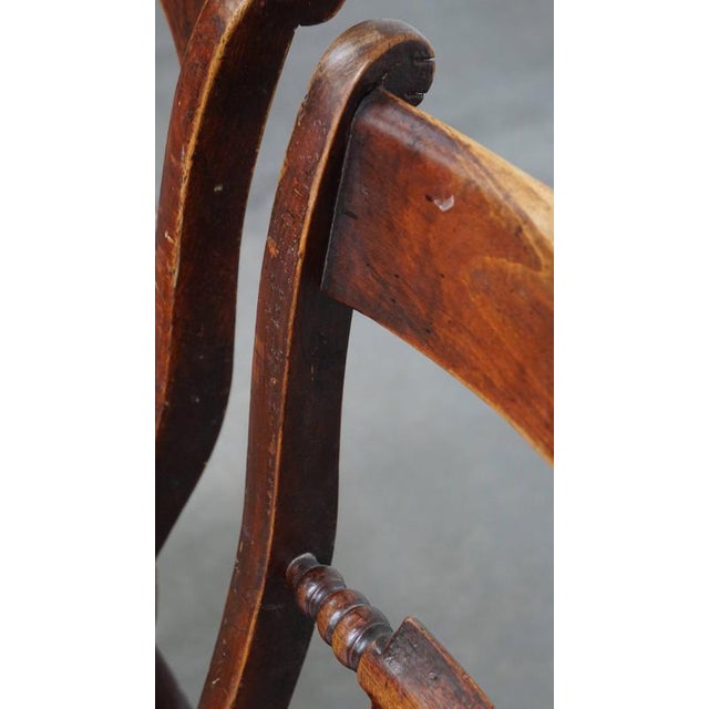 Antique English Chairs with Woodwork, Set of 2 For Sale - Image 12 of 14