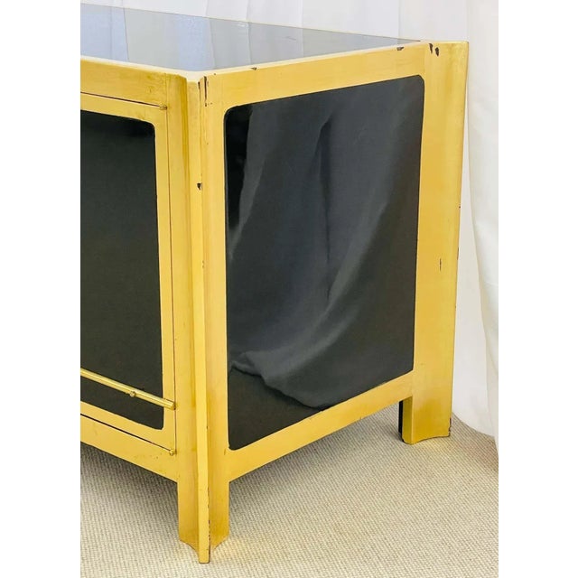 Wood Mastercraft Mid-Century Modern Sideboard/Dresser, Ebony, Gilt Gold For Sale - Image 7 of 9