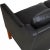 Animal Skin Model 2323 3-Seater Sofa in Black Bison Leather by Børge Mogensen for Fredericia For Sale - Image 7 of 10