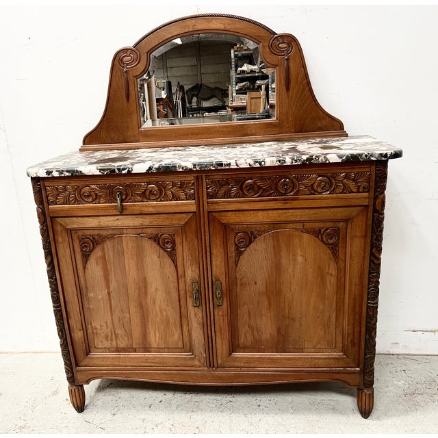 Art Deco Buffet in Walnut, 1930 For Sale - Image 12 of 14
