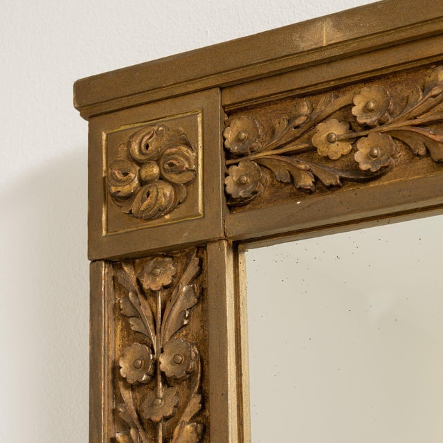French 19th Century France Gold Wood Mirror For Sale - Image 3 of 9