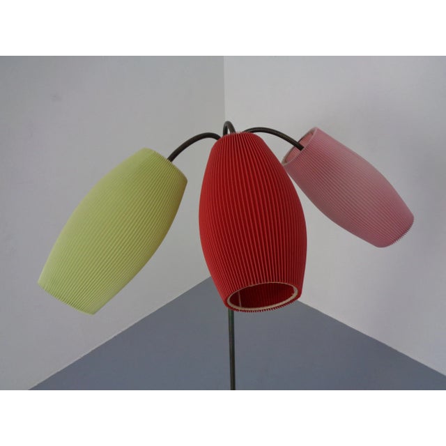 Mid-Century Adjustable Floor Lamp with Three Lanterns, 1950s For Sale - Image 9 of 18