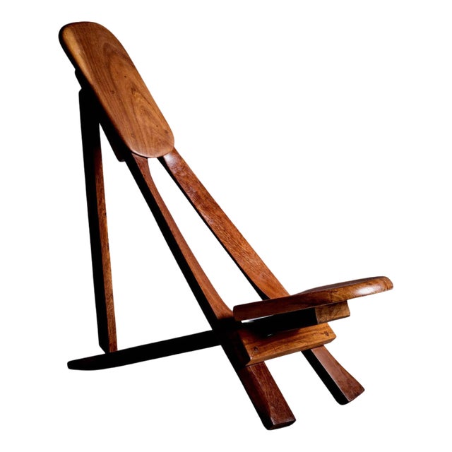 Sculptural African Studio Chair, 1960s For Sale