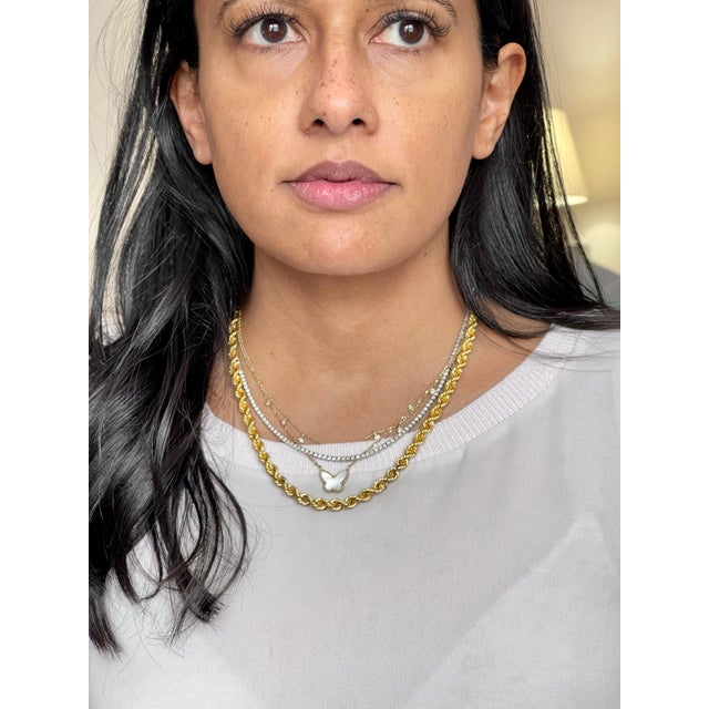 14 Karat Yellow Gold 25 Gm, Rope Chain Necklace, 22 Inch Long For Sale In New York - Image 6 of 8