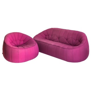 Set of Ottoman 3-Seater Sofa and Lounge Chair by Noé Duchaufour-Laurance for Cinna / Ligne Roset, France, 2000s For Sale