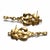 1980s Rare 19k Yellow Gold Vintage Floral Drop Earrings, A Pair For Sale In New York - Image 6 of 13