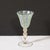 Set of 8 Hand-Blown Murano Latticino Blue & Chartreuse Wine Glasses W/ 24k Gold For Sale - Image 14 of 18