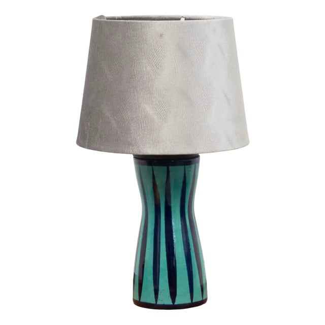 Vintage Table Lamp with Ceramic Base, 1960s For Sale