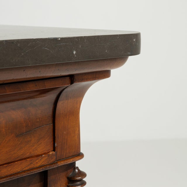 Wood 19th Century France Rich Mahogany Mahogany Pedestal Cabinet For Sale - Image 7 of 10