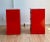 1940s Marble Top Red Lacquered Serpentine Chests, a Pair For Sale - Image 5 of 9
