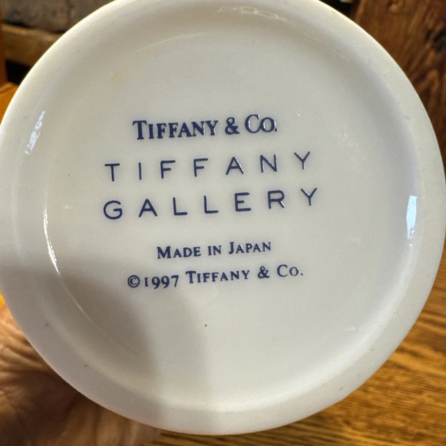 Authentic Tiffany & Co. Gallery Collection vase from 1997. This elegant piece features a timeless design with refined...