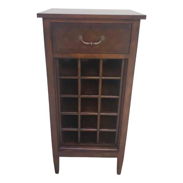 1990s Ethan Allen Wine Cabinet Display Tuscany For Sale