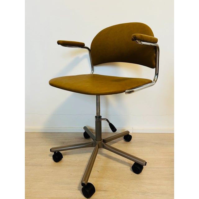 Vintage Mustard Office Desk Chair by Kovona, 1970s For Sale - Image 10 of 10