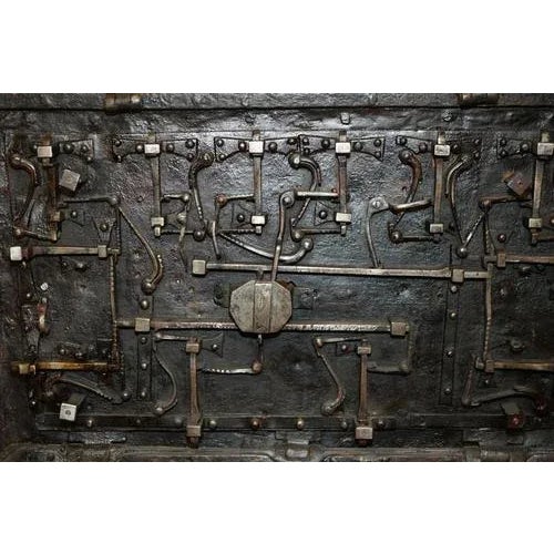 German Wrought Iron Safe Chest, Mid-17th Century For Sale - Image 17 of 18