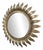 Mid-Century French Gold Leaf Gilded Sunburst Mirror, 1960s For Sale