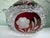 Glass Vintage German Hofbauer Ruby Flashed & Etched Lead Crystal Covered Candy Dish With Rose Motif For Sale - Image 7 of 11