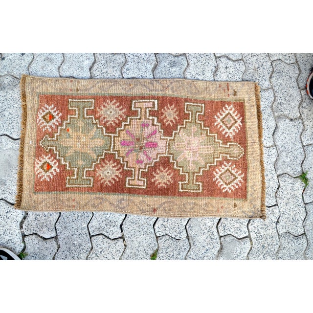 1960s Boho Chic Aztec Anatolia Rug For Sale - Image 6 of 6