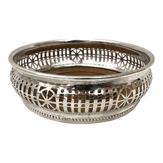 Barker Ellis English Silver Wine Coaster For Sale