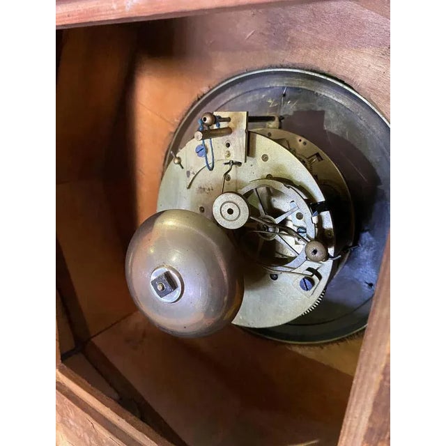 French Rosewood and Boxwood Cased Wall Clock, 19th-Century For Sale - Image 14 of 15