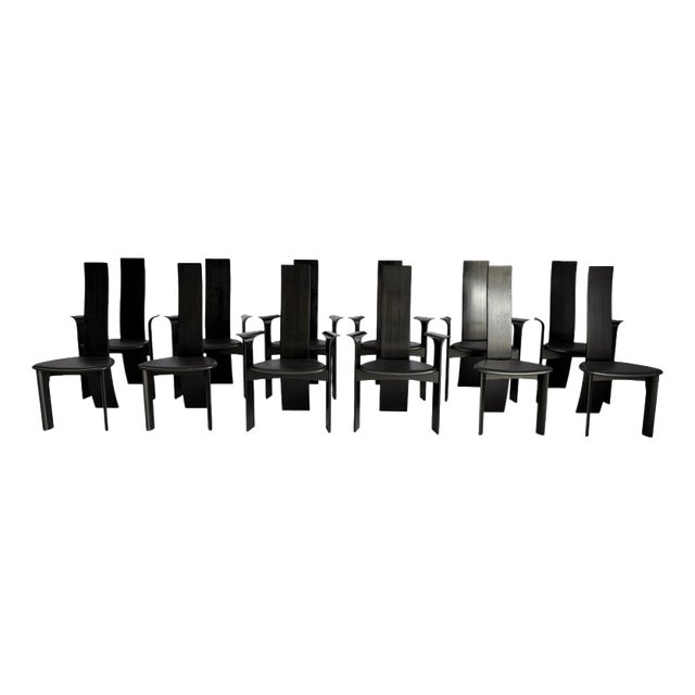 Iris Chairs by Rob and Dries Van Den Berghe for Van Den Berghe Pauvers, 1990, Set of 12 For Sale