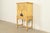 English Berkey & Gay Antique English Jacobean Cream Painted Lift Top Bar Cabinet, Circa 1920s For Sale - Image 3 of 16