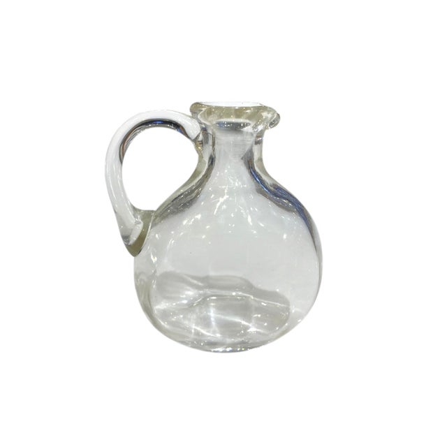 Mid 20th Century Arthur Krupp Milano Oil and Vinegar Glass and Silverplate Cruet Set - 3pcs, Gio Ponti Style For Sale - Image 11 of 16