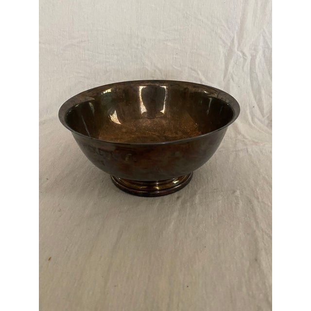 Mid 20th Century Vintage Gorham Silverplate Nut Mint Bowl For Sale - Image 5 of 5