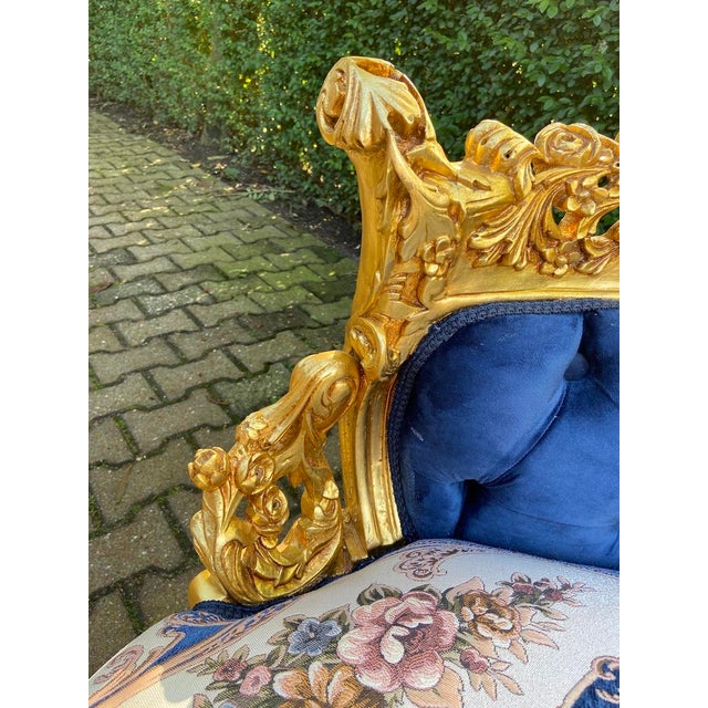 Introduce timeless French elegance into your interior with this refined Louis XVI-style settee, crafted in France during...