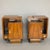Art Deco Walnut Bedside Tables with Black Glass Tops, 1940s, Set of 2 For Sale - Image 3 of 9