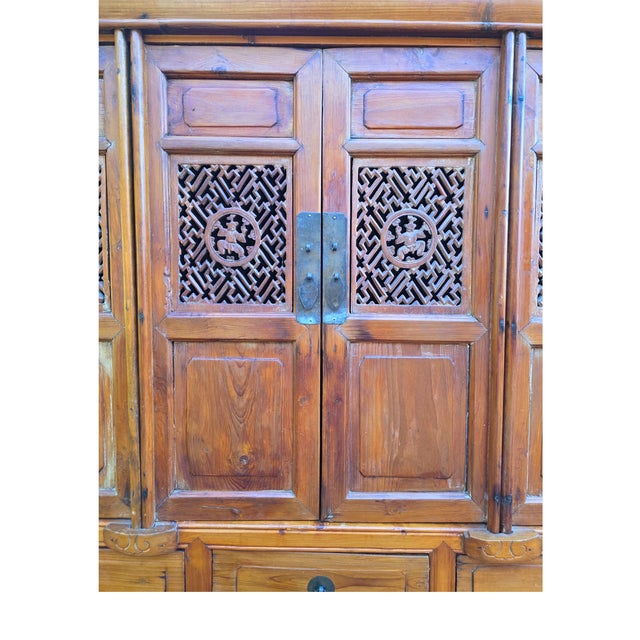 Antique Chinese Kitchen Cabinet Chinoiserie Asian Storage For Sale - Image 11 of 11