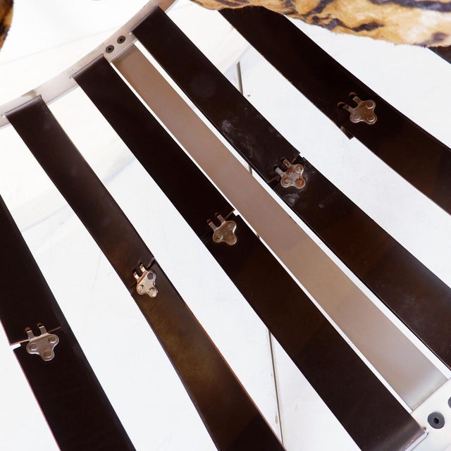 Mid-Century Modern Rocking Chair in Faux Fur and Brushed Aluminum from Hans Kaufeld, 1970s For Sale - Image 14 of 18