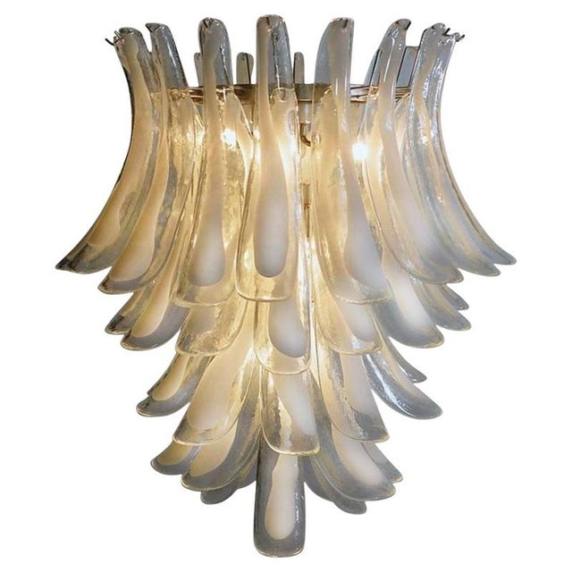 Italian Murano Petals Chandelier, 1970s For Sale - Image 13 of 13