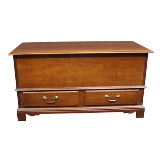 Thomasville Chippendale Style Cherry Blanket Chest For Sale