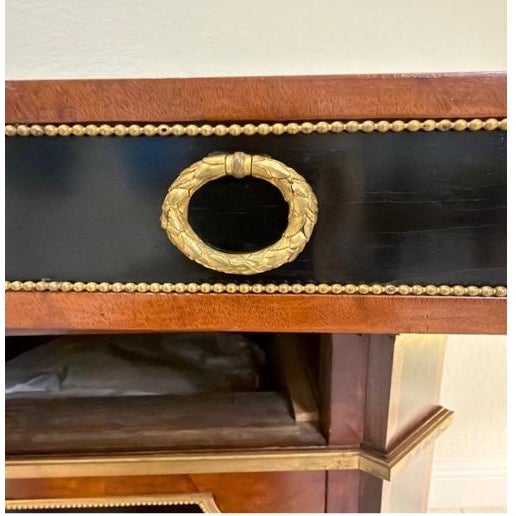 1900-1909 French Louis XVI-Style Flat-Front Commode With Marble Top For Sale - Image 4 of 6