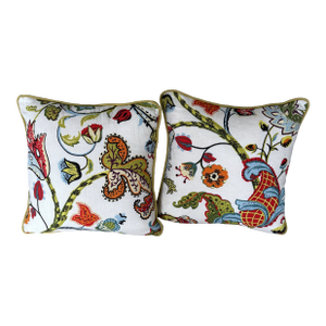 Arhaus Floral Paisley Double-Sided Accent Pillows