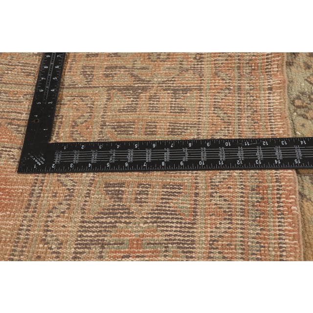 Textile Vintage Turkish Oushak Rug, 04'10 X 12'03 For Sale - Image 7 of 11