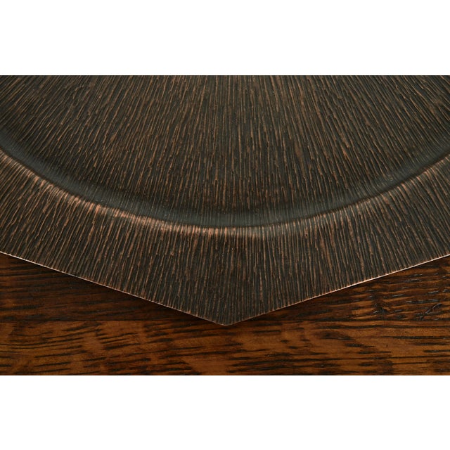Metal Roycroft Style Arts & Crafts Copper Large Handled Tray, Circa 1920s For Sale - Image 7 of 11