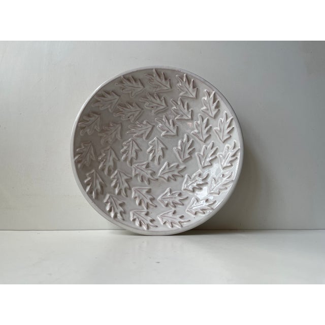White Scandinavian Modern White Ceramic Bowl by Herne Nielsen, 1960s For Sale - Image 8 of 9