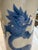 Ceramic Large Meissen Blue Ming Dragon Vase For Sale - Image 7 of 10