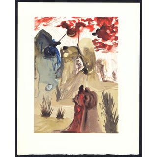 1963 Dalí Divine Comedy Engraving Purgatoire Chant 28 "La Forêt Divine" (The Divine Forest) For Sale