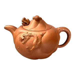 Vintage Yixing Transformation of Fish to Dragon Teapot