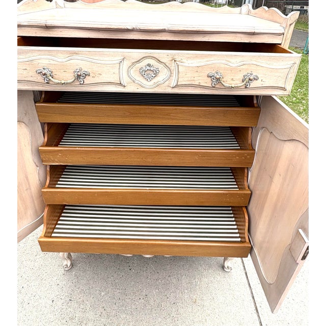 Wood Mid 20th Century Vintage French Country Chest of Drawers For Sale - Image 7 of 12