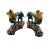 Late 20th Century Chinese Cloisonné Enamel Dragon Statue Pair on Carved Wood Bases, 10.4"h For Sale - Image 4 of 9
