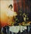 "Portrait with Still Life" by Fazly Original Oil on Canvas Hand signed by the artist Image Size: 53" x 43" Framed Size:...