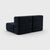 Contemporary Curt Modular Set - Flexible 2-Seater - Jet - 9806 (Dark Grey) by Ambivalenz, Set of 4 For Sale - Image 3 of 5