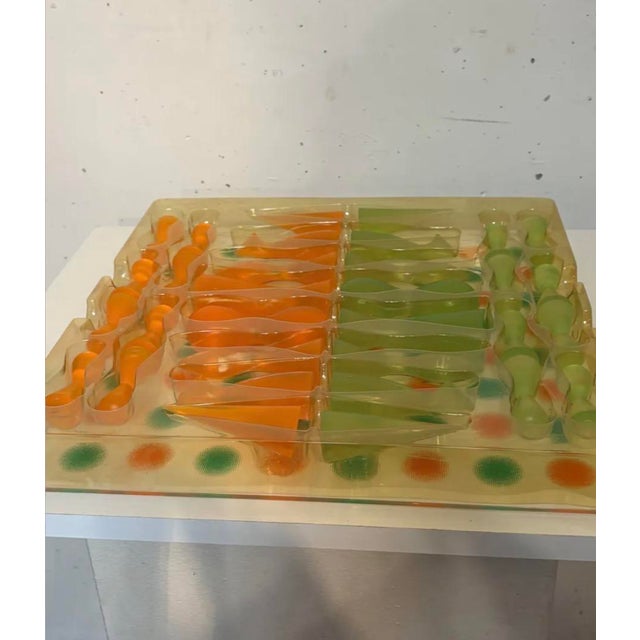 Chartreuse Karim Rachid Chess Set by Karim Rashid, 2000, Set of 33 For Sale - Image 8 of 9