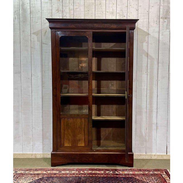 Louis Philippe Mahogany Bookcase, 1800s, in Good conditions. Designed before 1890