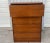 Mid Century Style Walnut Lateral Filing Cabinet For Sale - Image 4 of 9