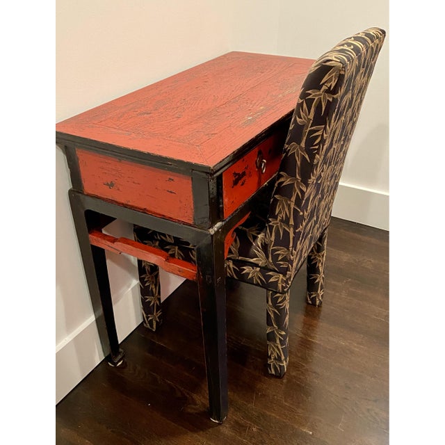 Red Antique Chinese Altar Table or Small Desk For Sale - Image 8 of 15
