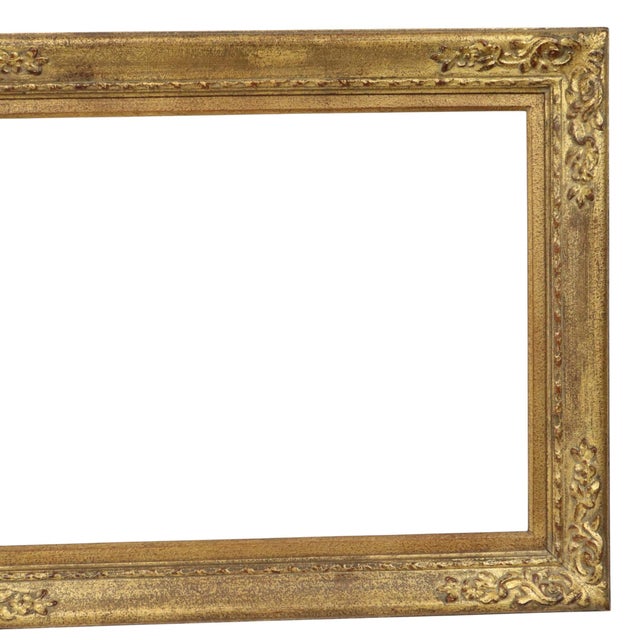 Baroque Baroque Gold-Colored Pine Wood Frame For Sale - Image 3 of 18